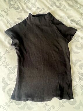LNA Black Mock Neck Top (S)